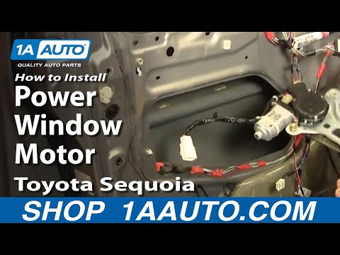 How To Install Replace Power Window Motor Toyota Sequoia 01-04 1AAuto.com