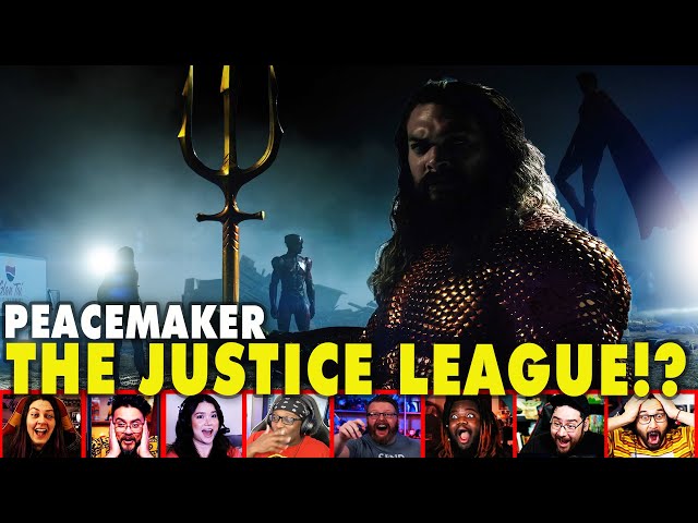 Reactors Reaction To Seeing Aquaman And The Justice League On Peacemaker Episode 8 | Mixed Reactions class=