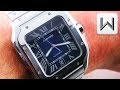 SIHH 2019: Cartier Santos de Cartier XL Blue Dial (WSSA0013) Luxury Watch Review