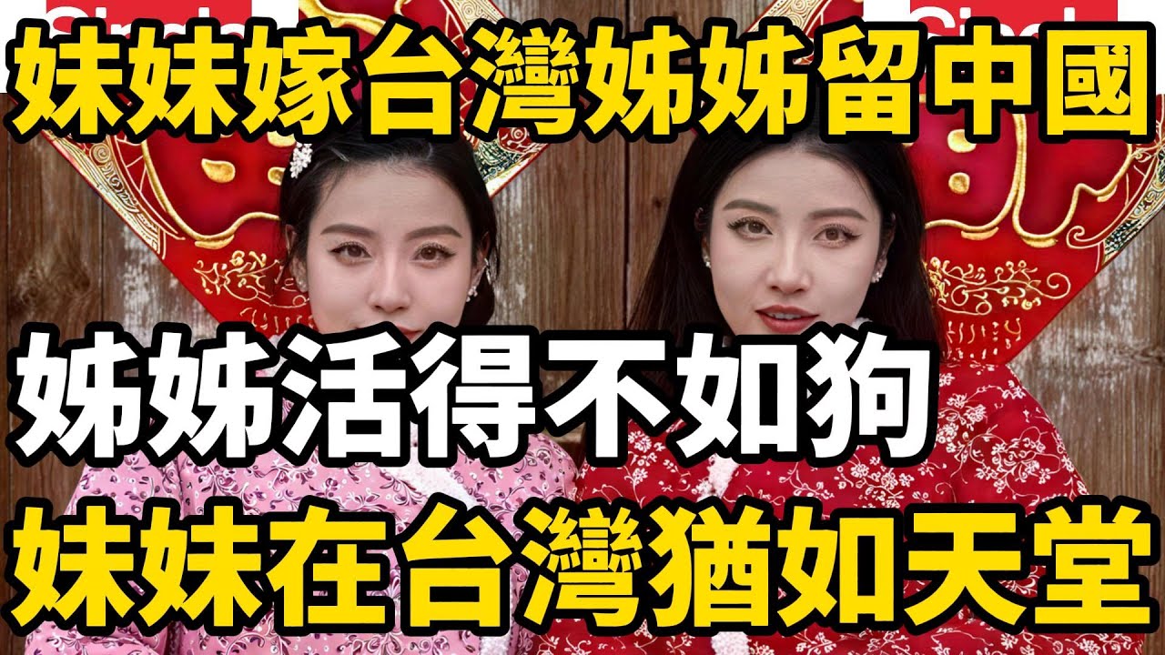 一對雙胞胎姊妹，妹妹嫁去了台灣，而姊姊一直都在中國，當姊姊去台灣探望妹妹時驚訝的說不出話來