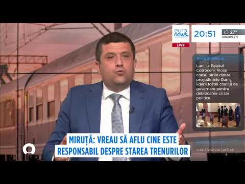 Ministrul Apărării, Radu Miruță, în direct la Euronews