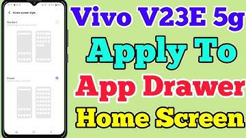 Vivo V23E 5g App Drawer Setting Kaise On Kare // How To App Drawer Setting On Vivo V23E 5g