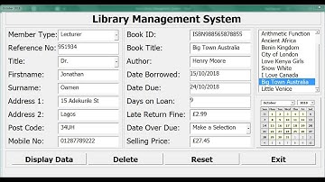 How to Create a Library Management System in Excel - Part 3 of 4