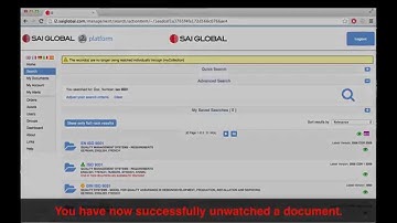 How to Watch a Document Within the i2i Solutions Platform