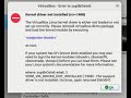How to fix errors in virtualbox  modprobe vboxdrv kernel driver not installed