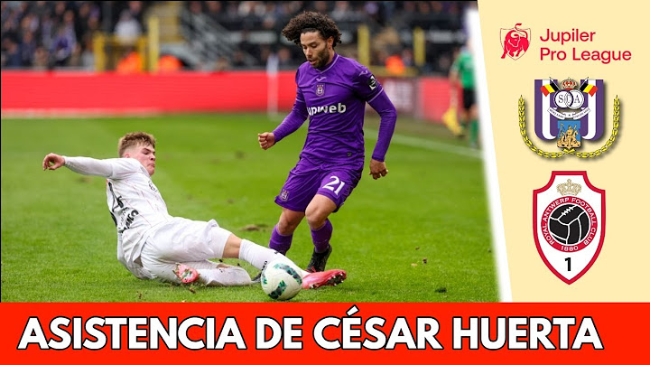 CHINO HUERTA y una asistencia TOP para el 1-0 del Anderlecht frente al Antwerp | Jupiler Pro League