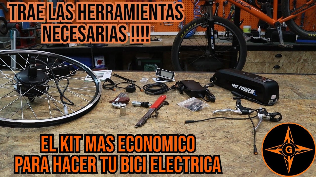 EL KIT MAS ECONOMICO PARA HACERTE TU BICI ELECTRICA / YOSE POWER / GINESSOT  