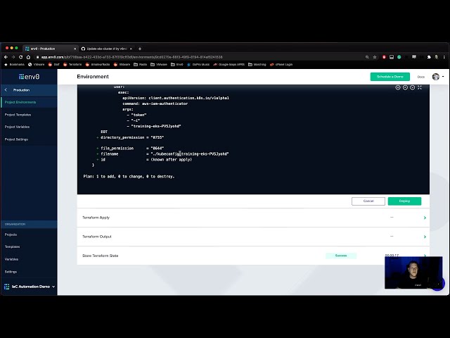 Infrastructure as Code Automation Demo by env0