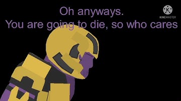Thanos (Marvel Comics) VS SCP-3812 "A Voice Behind Me" (SCP Foundation) | Stick Nodes Animation