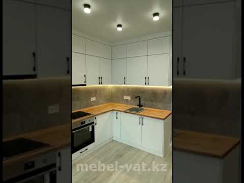 Белая угловая кухня - Мебель на заказ в Алматы