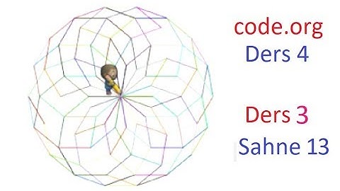 #22 Code.org Ders 4 (Level 4) . Ders 3 (Aktör) Sahne 13- -Code.org Çözümler- for döngüsü