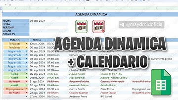Cómo CREAR una AGENDA DINAMICA en GOOGLE SHEETS / Uso de Macros con App Script