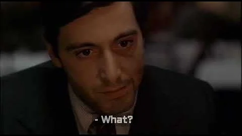 The Godfather - Italian Restaurant Scene Subtitled & Translated