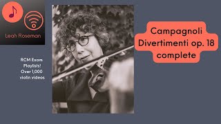 Campagnoli op. 18 no. 1 Allegro moderato with PDF link