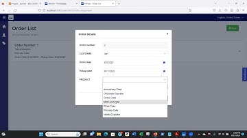 Sprint 2 – Step 4b Create Order NewEdit Page for Hannah’s Cake Shop – Mendix 10 0 0