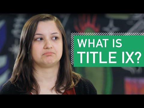 Video: Geldt titel ix alleen voor studenten?