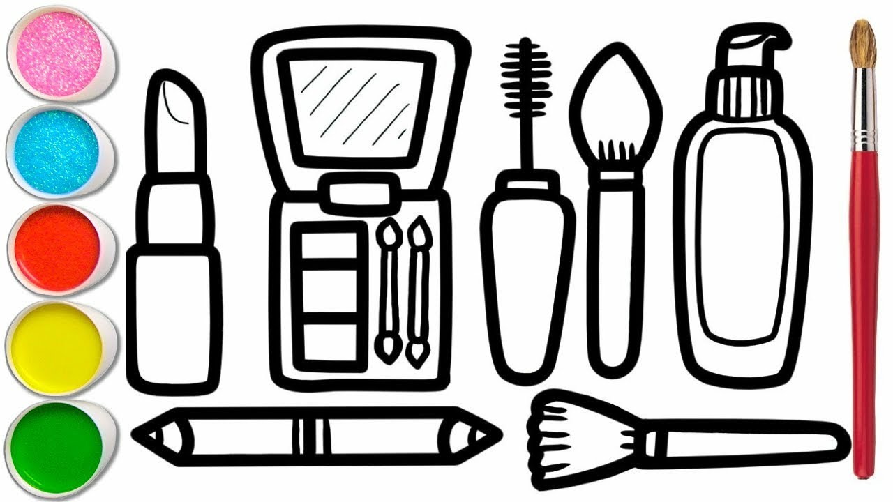 Makeup tool Drawing, Painting & Coloring For Kids and Toddlers_ Child