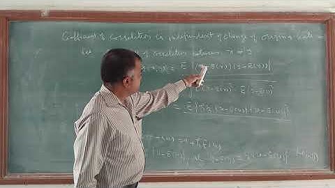 coffcient of correlation is independent of change of origin and scale