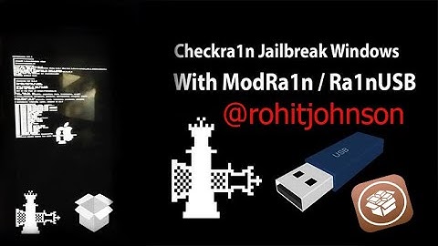 How To Make Bootable Usb( CheckRa1) BootRa1n Usb Run