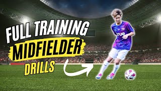 FULL TRAINING SESSION: Midfielder Specific Drills