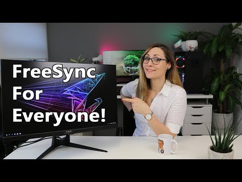 Video: Nvidia GeForce Grafiskās Kartes, Kas Iestatītas, Lai Atbalstītu FreeSync Displejus