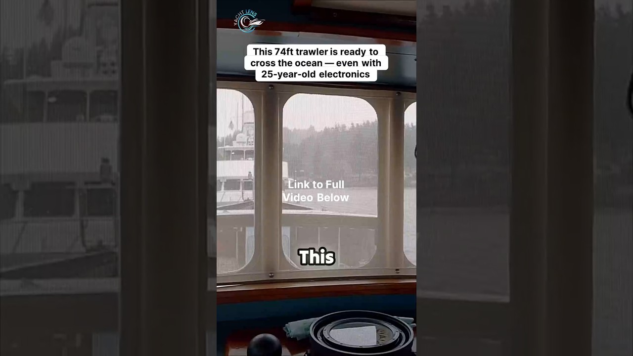 ⁣Ocean Ready: 8K Mi Range This 74ft Trawler Laughs at New Electronics!