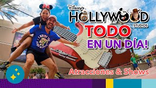 😱 DISNEY HOLLYWOOD STUDIOS EN UN DÍA! Todas las atracciones y shows! ✅ Tips cómo hacer TODO!