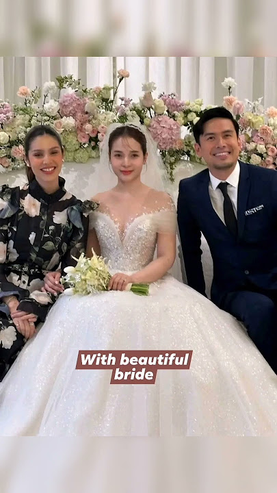 CHRISTIAN BAUTISTA AT ANG KANYANG ASAWA NA SI KATRINA UMATTEND NG WEDDING NI KRISTEL AT SUHYUK! #fyp