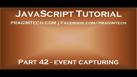 JavaScript event capturing