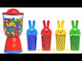 Cute bunny song  three little kittens nursery rhymes playground  baby  kids songs