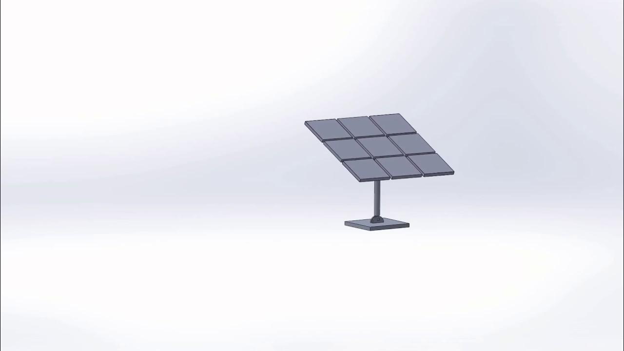 Automatic rotating solar panel motion 1 SOLIDWORKS by Dassault Systèmes YouTube