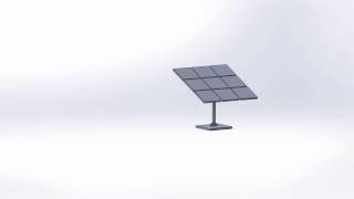 Automatic rotating solar panel motion 1 SOLIDWORKS by Dassault Systèmes