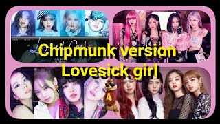 Black Pink Lovesick Girls Chipmunk Version