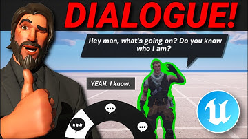 Creating CUSTOM DIALOGUE in Fortnite Creative/UEFN! ( Conversation Device )