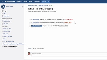 View tasks on a page - Learn Atlassian Confluence #92