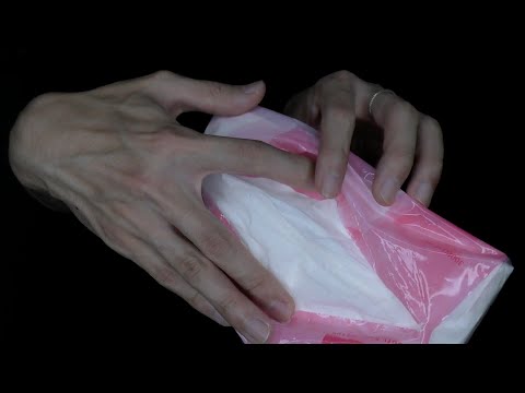 Visuals are amazing tissue box and hand sounds【ASMR】