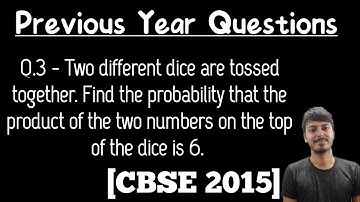 Two different dice are tossed together. Find the probability that the product of the two numbers 