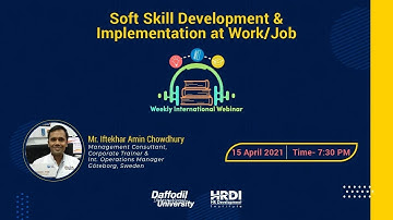Invitation to watch the Session on Soft Skill Development & Implementation at Work/Job