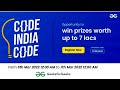 Code India Code - Win Rewards upto 7Lacs+