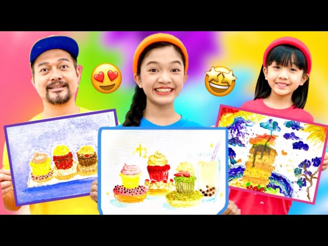 DRAW AND EAT CHALLENGE | KAYCEE & RACHEL in WONDERLAND FAMILY class=