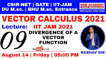 VECTOR CALCULUS FOR IIT JAM 2021 MATHEMATICS | LECTURE 09