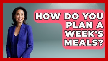 How Do You Plan A Week