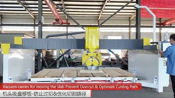 ICON400 CNC 5 Axis Bridge Saw Cutting Profiling Machine(TOP 3!!! For Processing Kitchen Countertop)