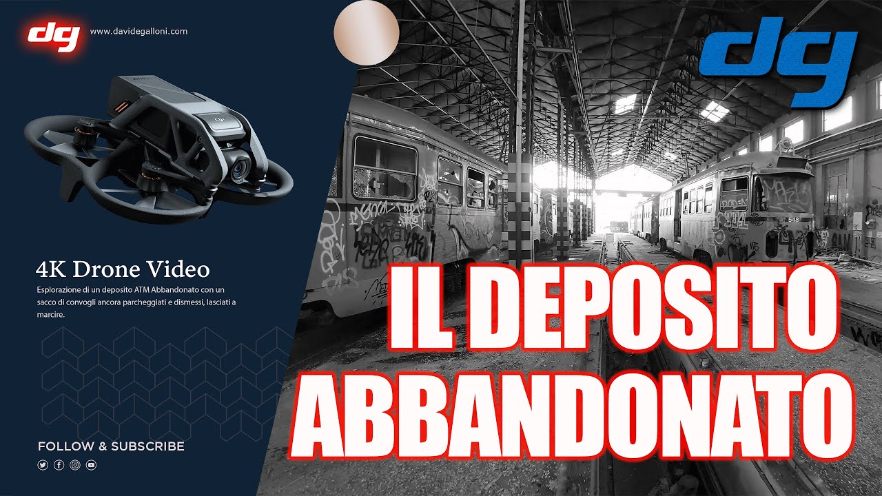 Dentro il cimitero dei tram in lombardia abbandonato, pieno di vetture | 4K Cinematic Video