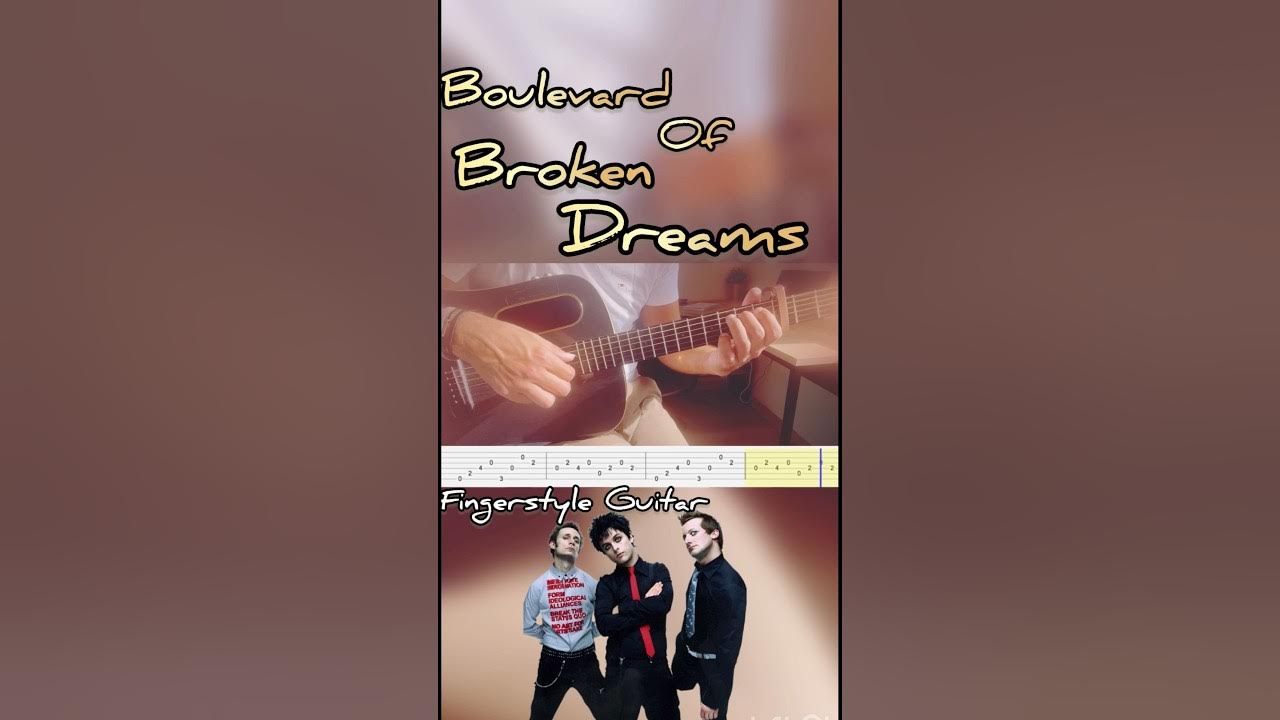 Boulevard of broken dreams Green Day Tutorial tab fingerstyle