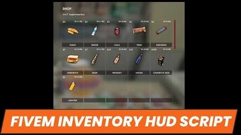 Fivem Inventory hud script - Fivem Script Store