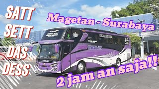 CUKUP 2 JAM AN SAJA!!! Trip Report bus Sudiro Tungga Jaya STJ SHYLO   bis Magetan - Surabaya PATAS