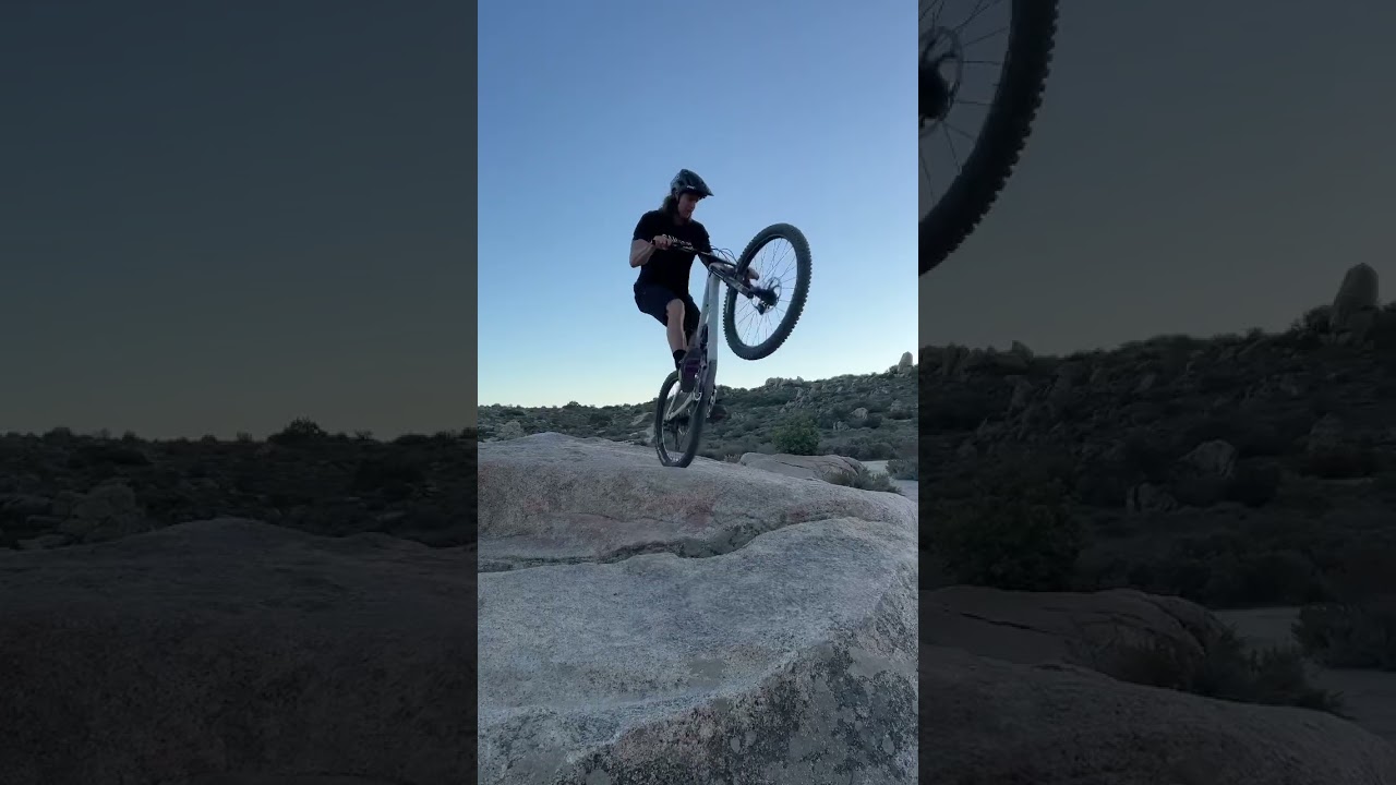 Big hop to rear wheel! 