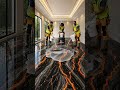 Luxury Black Lava Marble Epoxy Floor | Mirror Gloss Resin Flooring | Floor Transformation #Shorts