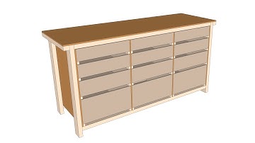 Simple Workbench Free SketchUp Plan